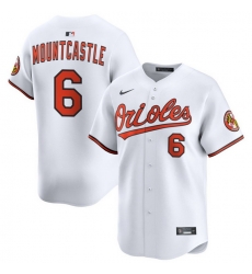 Men Baltimore Orioles Nike Home Limited Jersey White Mountcastle Ryan 6 Men Baltimore Orioles Nike Home Limited Jersey White Mountcastle Ryan 6