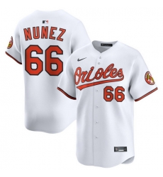 Men Baltimore Orioles Nike Home Limited Jersey White Nunez Anthony 66