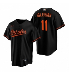 Mens Nike Baltimore Orioles 11 Jose Iglesias Black Alternate Stitched Baseball Jersey