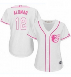 Womens Majestic Baltimore Orioles 12 Roberto Alomar Replica White Fashion Cool Base MLB Jersey Womens Majestic Baltimore Orioles 12 Roberto Alomar Replica White Fashion Cool Base MLB Jersey