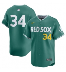 Men Boston Red Sox 34 David Ortiz Green 2025 City Connect Limited Stitched Baseball Jersey