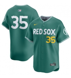 Men Boston Red Sox 35 Garrett Crochet Green 2025 City Connect Limited Stitched Baseball Jersey Men Boston Red Sox 35 Garrett Crochet Green 2025 City Connect Limited Stitched Baseball Jersey