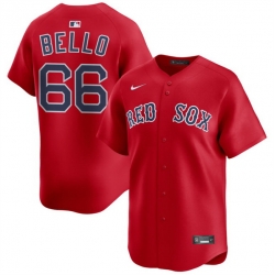 Men Boston Red Sox 66 Brayan Bello Red 2024 Alternate Limited Stitched Baseball Jersey