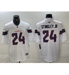 Men Houston Texans 24 Derek Stingley Jr  White Vapor Untouchable Stitched Footb