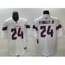 Men Houston Texans 24 Derek Stingley Jr  White Vapor Untouchable Stitched Footb