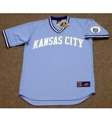 Men KANSAS CITY ROYALS Blue Blank Stitched Jersey