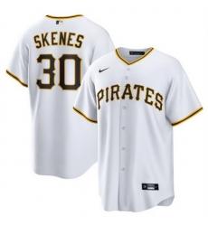 Men Pittsburgh Pirates 30 Paul Skenes White Cool Base Stitched Baseball Jersey