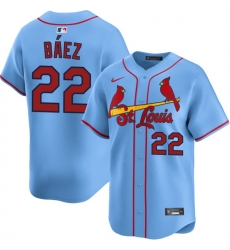 Men St Louis Cardinals 22 Joshua Baez Blue Alternate Limited Stitched Baseball Jersey Men St Louis Cardinals 22 Joshua Baez Blue Alternate Limited Stitched Baseball Jersey