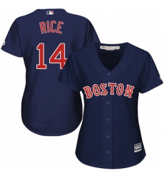 Womens Majestic Boston Red Sox 14 Jim Rice Authentic Navy Blue Alternate Road MLB Jersey Womens Majestic Boston Red Sox 14 Jim Rice Authentic Navy Blue Alternate Road MLB Jersey