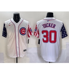 Men Chicago Cubs 30 Kyle Tucker White 2025 Independence Day Vapor Premier Limited Stitched Baseball Jersey Men Chicago Cubs 30 Kyle Tucker White 2025 Independence Day Vapor Premier Limited Stitched Baseball Jersey