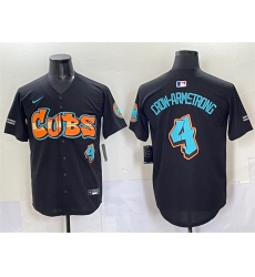 Men Chicago Cubs 4 Pete Crow Armstrong Black 27Graffiti North Side Edition 27 Vapor Premier Limited Stitched Baseball Jersey Men Chicago Cubs 4 Pete Crow Armstrong Black 27Graffiti North Side Edition 27 Vapor Premier Limited Stitched Baseball Jersey