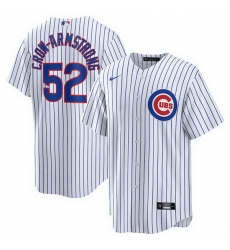 Men Chicago Cubs 52 Pete Crow Armstrong White 2024 Cool Base Stitched Baseball Jersey