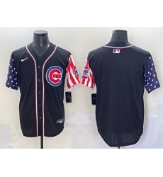 Men Chicago Cubs Blank Black 2025 Independence Day Vapor Premier Limited Stitched Baseball Jersey Men Chicago Cubs Blank Black 2025 Independence Day Vapor Premier Limited Stitched Baseball Jersey