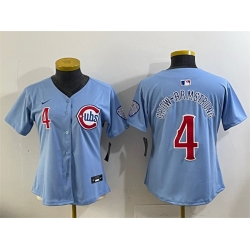 Women Chicago Cubs 4 Pete Crow Armstrong Blue 2024 25 2nd Alternatemited Stitched Baseball Jersey