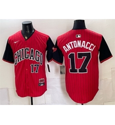 Men Chicago White Sox  17 Sam Antonacci Red Black 2025 City Connect Limited Stitched Baseball Jersey