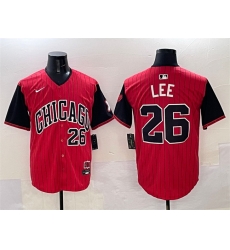 Men Chicago White Sox 26 Korey Lee Red Black 2025 City Connect Limited Stitched Baseball Jersey Men Chicago White Sox 26 Korey Lee Red Black 2025 City Connect Limited Stitched Baseball Jersey