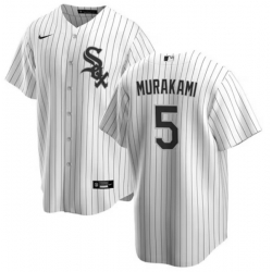 Men Chicago White Sox 5 Munetaka Murakami White 2025 Home Limited Stitched Baseball Jersey