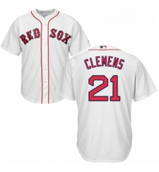 Youth Majestic Boston Red Sox 21 Roger Clemens Authentic White Home Cool Base MLB Jersey Youth Majestic Boston Red Sox 21 Roger Clemens Authentic White Home Cool Base MLB Jersey
