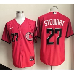 Men Cincinnati Reds  27 Sal Stewart Red 2026 City Connect Stadium Stitched Baseball Jersey