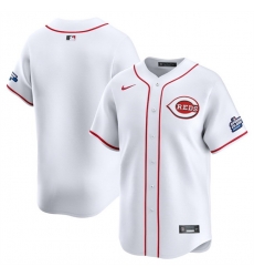 Men Cincinnati Reds Blank White 2025 Speedway Classic Home Limited Stitched Baseball Jersey Men Cincinnati Reds Blank White 2025 Speedway Classic Home Limited Stitched Baseball Jersey
