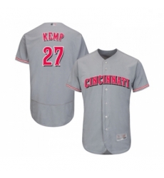 Mens Cincinnati Reds 27 Matt Kemp Grey Road Flex Base Authentic Collection Baseball Jersey Mens Cincinnati Reds 27 Matt Kemp Grey Road Flex Base Authentic Collection Baseball Jersey