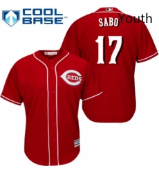 Youth Majestic Cincinnati Reds 17 Chris Sabo Replica Red Alternate Cool Base MLB Jersey Youth Majestic Cincinnati Reds 17 Chris Sabo Replica Red Alternate Cool Base MLB Jersey