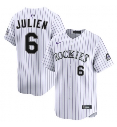 Men Colorado Rockies Nike White Alternate Limited Jersey Julien Edouard 6 Men Colorado Rockies Nike White Alternate Limited Jersey Julien Edouard 6