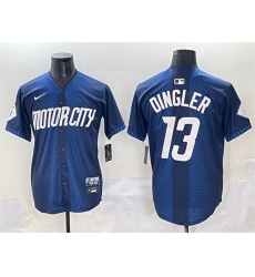 Men Detroit Tigers 13 Dillon Dingler 2024 Navy City Connect Cool Base Limited Stitched Jersey Men Detroit Tigers 13 Dillon Dingler 2024 Navy City Connect Cool Base Limited Stitched Jersey