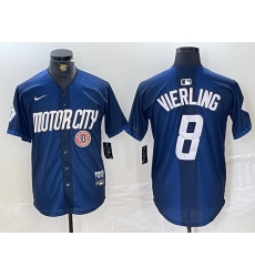 Men Detroit Tigers 8 Matt Vierling 2024 Navy City Connect Cool Base Limited Stitched Jersey 2 Men Detroit Tigers 8 Matt Vierling 2024 Navy City Connect Cool Base Limited Stitched Jersey 2