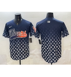 Men Detroit Tigers Blank Navy With Patch Vapor Premier Limited Stitched Baseball Jersey Men Detroit Tigers Blank Navy With Patch Vapor Premier Limited Stitched Baseball Jersey