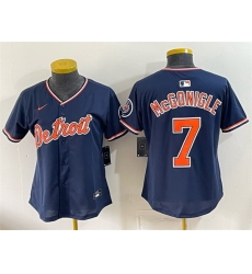 Women Detroit Tigers  7 Kevin McGonigle Navy 2026 Alternate Vapor Premier Limited Stitched Baseball Jersey  