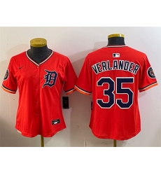 Youth Detroit Tigers 35 Justin Verlander Orange 2026 Alternate Vapor Premier Limited Stitched Baseball Jersey Youth Detroit Tigers 35 Justin Verlander Orange 2026 Alternate Vapor Premier Limited Stitched Baseball Jersey