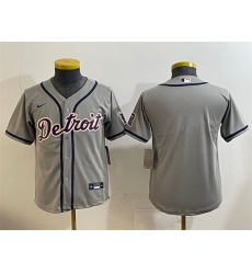 Youth Detroit Tigers Blank Grey Cool Base Stitched Baseball Jersey Youth Detroit Tigers Blank Grey Cool Base Stitched Baseball Jersey