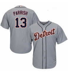 Youth Majestic Detroit Tigers 13 Lance Parrish Authentic Grey Road Cool Base MLB Jersey