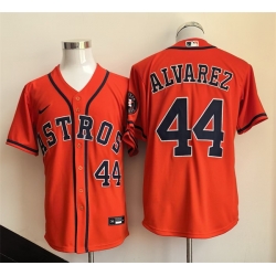 Men Houston Astros  44 Yordan Alvarez Orange Limited Stitched Baseball Jersey