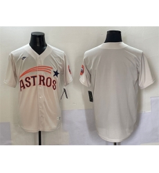 Men Houston Astros Blank Cream Throwback Cooperstown Collection Limited Stitched Baseball Jersey Men Houston Astros Blank Cream Throwback Cooperstown Collection Limited Stitched Baseball Jersey