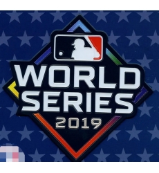 2019 MLB World Series Emboss Tech Jersey Patch Biaog