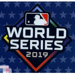 2019 MLB World Series Emboss Tech Jersey Patch Biaog