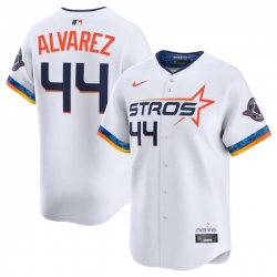 Youth Houston Astros 44 Yordan Alvarez White 2025 City Connect Limited Stitched Baseball Jersey