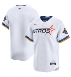 Youth Houston Astros Blank White 2025 City Connect Limited Stitched Baseball Jersey Youth Houston Astros Blank White 2025 City Connect Limited Stitched Baseball Jersey