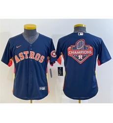Youth Houston Astros Navy 2022 World Series Champions Team Big Logo With Patch Cool Base Stitched Jersey Youth Houston Astros Navy 2022 World Series Champions Team Big Logo With Patch Cool Base Stitched Jersey