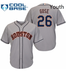 Youth Majestic Houston Astros 26 Anthony Gose Authentic Grey Road Cool Base MLB Jersey Youth Majestic Houston Astros 26 Anthony Gose Authentic Grey Road Cool Base MLB Jersey