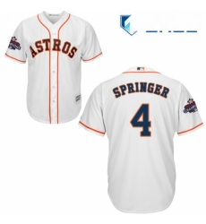 Youth Majestic Houston Astros 4 George Springer Authentic White Home 2017 World Series Champions Cool Base MLB Jersey Youth Majestic Houston Astros 4 George Springer Authentic White Home 2017 World Series Champions Cool Base MLB Jersey