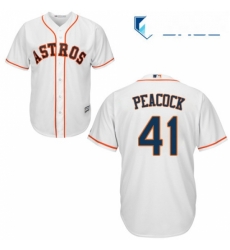 Youth Majestic Houston Astros 41 Brad Peacock Replica White Home Cool Base MLB Jersey Youth Majestic Houston Astros 41 Brad Peacock Replica White Home Cool Base MLB Jersey