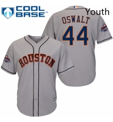 Youth Majestic Houston Astros 44 Roy Oswalt Replica Grey Road 2017 World Series Champions Cool Base MLB Jersey Youth Majestic Houston Astros 44 Roy Oswalt Replica Grey Road 2017 World Series Champions Cool Base MLB Jersey
