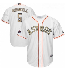 Youth Majestic Houston Astros 5 Jeff Bagwell Authentic White 2018 Gold Program Cool Base MLB Jersey Youth Majestic Houston Astros 5 Jeff Bagwell Authentic White 2018 Gold Program Cool Base MLB Jersey