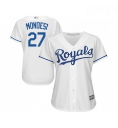 Womens Kansas City Royals 27 Adalberto Mondesi Replica White Home Cool Base Baseball Jersey Womens Kansas City Royals 27 Adalberto Mondesi Replica White Home Cool Base Baseball Jersey