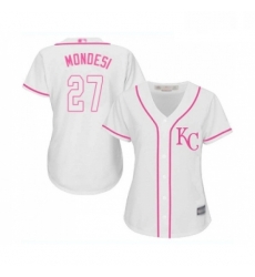 Womens Kansas City Royals 27 Raul Mondesi Replica White Fashion Cool Base Baseball Jersey Womens Kansas City Royals 27 Raul Mondesi Replica White Fashion Cool Base Baseball Jersey