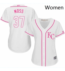 Womens Majestic Kansas City Royals 37 Brandon Moss Authentic White Fashion Cool Base MLB Jersey Womens Majestic Kansas City Royals 37 Brandon Moss Authentic White Fashion Cool Base MLB Jersey