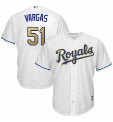 Youth Majestic Kansas City Royals 51 Jason Vargas Authentic White Home Cool Base MLB Jersey Youth Majestic Kansas City Royals 51 Jason Vargas Authentic White Home Cool Base MLB Jersey